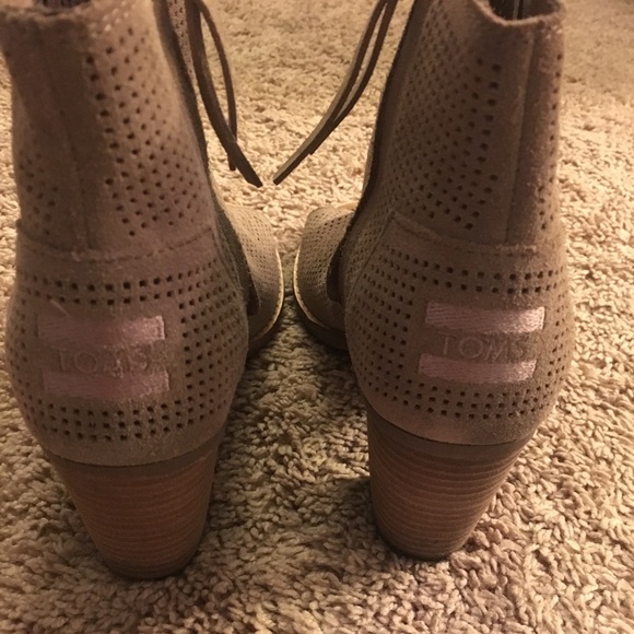 Toms open toe zip up heel - Picture 4 of 5